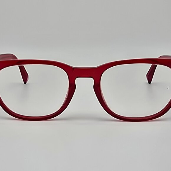 Warby Parker Preston 613 Maraschino Cherry Red Eyeglasses Frame w Case 49-20-140 - Picture 2 of 15